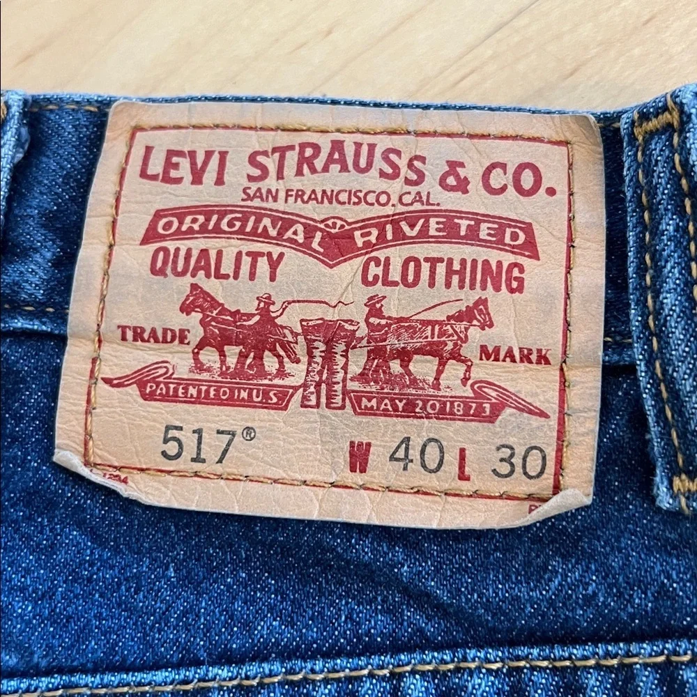 Levi's Deep Blue 517 Boot cut Men's Jeans 40x30
